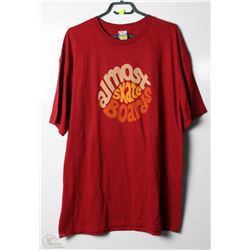 #394-ALMOST MENS RED T-SHIRT