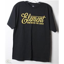 #423-ELEMENT MENS BLACK T-SHIRT