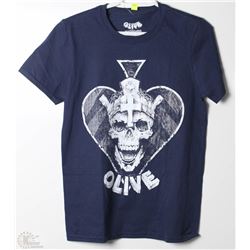 #424-OLIVE MENS NAVY T-SHIRT