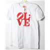 Image 1 : #425-OLIVE MENS WHITE T-SHIRT