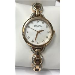 #6-BULOVA ROSE GOLD TONE LADIES WATCH