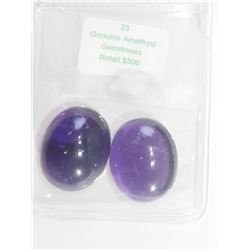 #23-GENUINE AMETHYST GEMSTONES