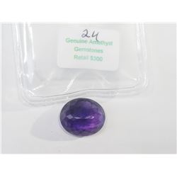 #24-GENUINE AMETHYST GEMSTONES