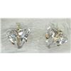 Image 1 : #25-14KT GOLD CUBIC ZIRCONIA EARRINGS