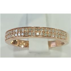 #47-10K ROSE GOLD DIAMOND BAND