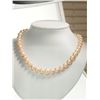 Image 1 : #48-STERLING SILVER PINK FRESHWATER PEARL NECKLACE