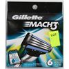 Image 1 : NEW 6PK GILLETTE MACH 3 REFILLS