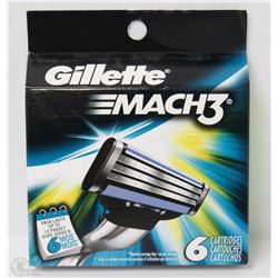 NEW 6PK GILLETTE MACH 3 REFILLS
