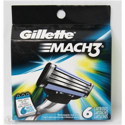 NEW 6PK GILLETTE MACH 3 REFILLS