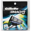 Image 1 : NEW 6PK GILLETTE MACH 3 REFILLS