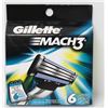 Image 1 : NEW 6PK GILLETTE MACH 3 REFILLS