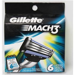 NEW 6PK GILLETTE MACH 3 REFILLS