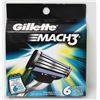 Image 1 : NEW 6PK GILLETTE MACH 3 REFILLS