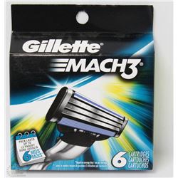 NEW 6PK GILLETTE MACH 3 REFILLS