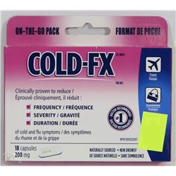 NEW COLD-FX 18 CAPSULE ON -THE-GO PACK