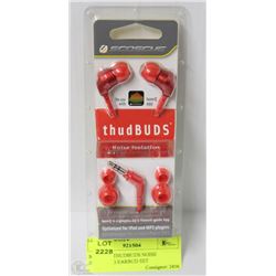 SCOSCHE THUDBUDS NOISE ISOLATING EARBUD SET