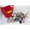 Image 1 : BASKET WITH ASSORTED WATCHES SOME WORKING SOME