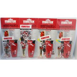 4 PACK OF NEW MASTER APPLIANCE MICROTORCHES