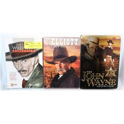 LOT OF 3 SERIES OF WESTERN DVD'S INCL NEW CLASSIC