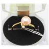 Image 1 : #11-FRESH WATER PEARL RING&CZ .925 STERLING SILVER