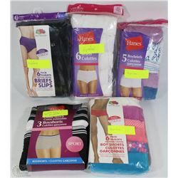 FLAT OF NEW LADIES UNDERWEAR ,BOY SHORTS,BRIEFS