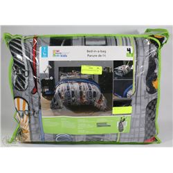 MAINSTAYS KID BED IN BAG ,4PC SET