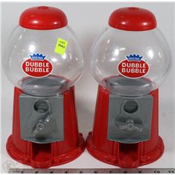 PAIR OF ORIGINAL DUBBLE BUBBLE GUM MACHINE
