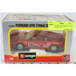 BURAGO DIECAST FERRARI GTO 1984 RALLY SCALE 1:24