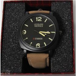 CURREN CALENDAR LEISURE SERIES MENS WATCH WITH