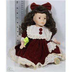 VINTAGE MUSICAL PORCELAIN DOLL