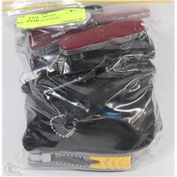 BAG OF ASSORTED POCKET KNIVES