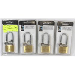 LOT OF 4 TAYMOR PADLOCKS AND KEYS