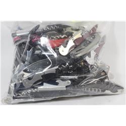 BAG OF ASSORTED CORKSCREWS