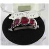 Image 1 : #84- RED RUBY .925 STERLING SILVER RING