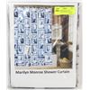 Image 1 : MARILYN MONRORE CLOTH SHOWER CURTAIN WITH HOOKS