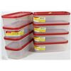 Image 1 : LOT OF 8 RUBBERMAID TUBS WITH LIDS