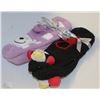Image 1 : 2PK LADIES BALLERINA SLIPPERS WITH FACES