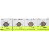 Image 1 : LOT OF 4 FOREIGN COINS FROM YEARS 1946, 1953,