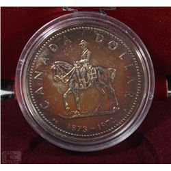 BZ) 1873-1973 CANADIAN DOLLAR PROOF IN CASE RCMP