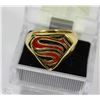 Image 1 : SUPERMAN LOGO SILVER PLATED RING