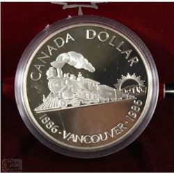 CE) 1886-1986 CANADIAN DOLLAR PROOF IN CASE TRAIN