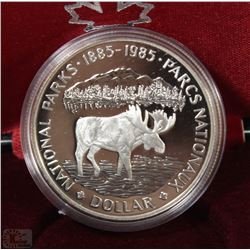 CD) 1885-1985 CANADIAN DOLLAR PROOF IN CASE MOOSE