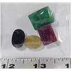 Image 1 : #65-NATURAL RUBY,EMERALD,SAPPHIRE 57CT
