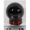Image 1 : #41- NATURAL BLACK OBSIDIAN SPHERE BALL