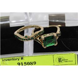 LOT OF 2 WOMENS FASHION RINGS SZ8