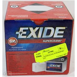 EXIDE SUPERCRANK POWERSPORT BATTERY