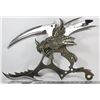 Image 1 : FANTASY STYLE DOUBLE BLADE WITH DRAGON HEAD HANDLE