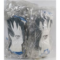 BUNDLE OF RUBBER COATED WORK GLOVES SIZE 7