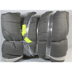 2 MAINSTAYS COMFORTERS ,SIZE TWIN ,GREY COLOUR