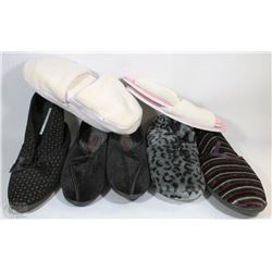 FLAT WITH SIX PAIRS OF NEW SLIPPERS